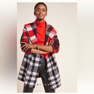 Anthropologie Field Flower Cressida Wool Sweater Coat